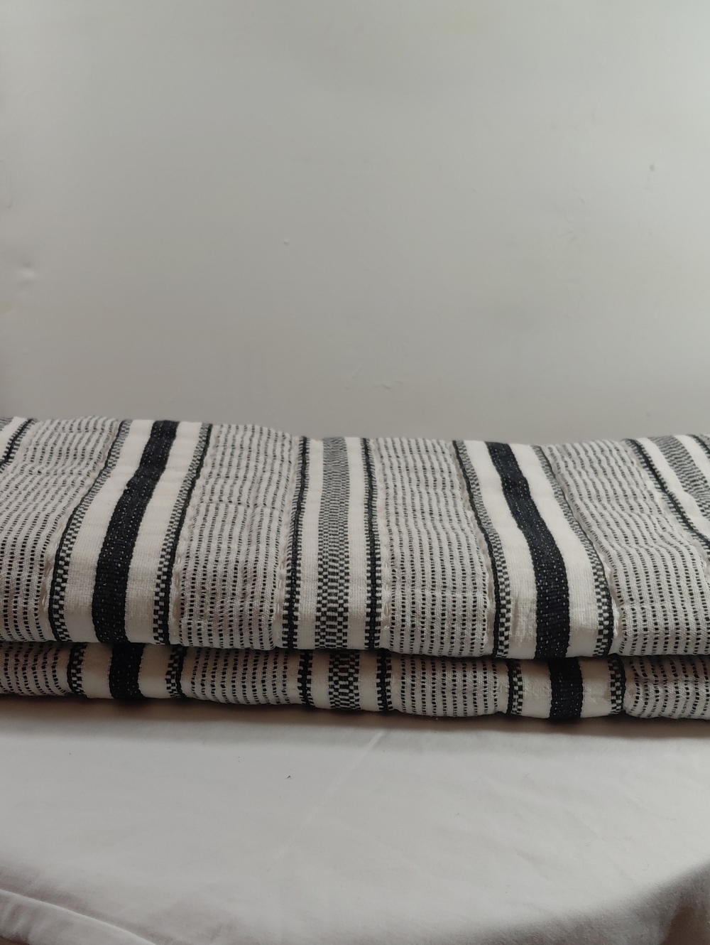 2 Magnolia Hearth & Hand Black and White Striped Cotton Pillow Covers